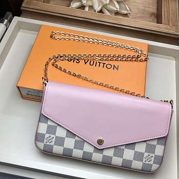 FORUABGS LOUIS VUITTON POCHETTE FÉLICIE N60235 Rose Pink