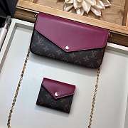 FORUABGS LOUIS VUITTON POCHETTE FÉLICIE Fuchsia - 4