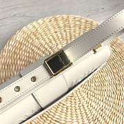 FORUBAGS DIOR 30 MONTAIGNE CALFSKIN BAG WHITE - 2