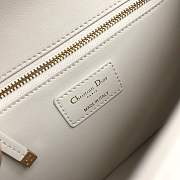 FORUBAGS DIOR 30 MONTAIGNE CALFSKIN BAG WHITE - 4