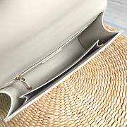 FORUBAGS DIOR 30 MONTAIGNE CALFSKIN BAG WHITE - 3
