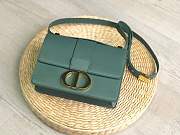 FORUBAGS DIOR 30 MONTAIGNE CALFSKIN BAG BLUE - 1