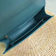 FORUBAGS DIOR 30 MONTAIGNE CALFSKIN BAG BLUE - 5