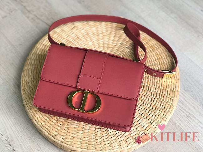 FORUBAGS DIOR 30 MONTAIGNE CALFSKIN BAG RED - 1