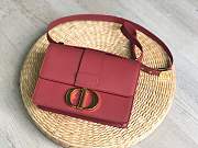 FORUBAGS DIOR 30 MONTAIGNE CALFSKIN BAG RED - 5