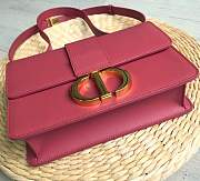FORUBAGS DIOR 30 MONTAIGNE CALFSKIN BAG RED - 4