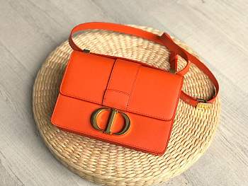 FORUBAGS DIOR 30 MONTAIGNE CALFSKIN BAG ORANGE