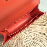 FORUBAGS DIOR 30 MONTAIGNE CALFSKIN BAG ORANGE - 4