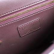 FORUBAGS DIOR 30 MONTAIGNE CALFSKIN BAG BURGUNDY - 5