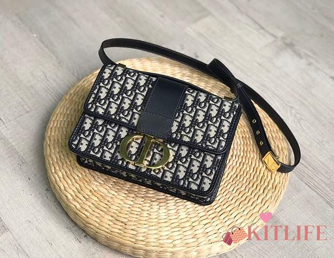 FORUBAGS DIOR 30 MONTAIGNE DIOR OBLIQUE BAG BULE - 1