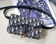 FORUBAGS DIOR OBLIQUE SADDLE BELT BAG  - 4