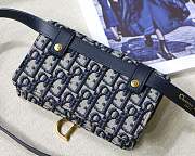 FORUBAGS DIOR OBLIQUE SADDLE BELT BAG  - 5