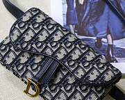 FORUBAGS DIOR OBLIQUE SADDLE BELT BAG  - 6