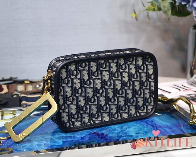 FORUBAGS DIORQUAKE DIOR OBLIQUE CLUTCH S5700CTZQ_M928 BLUE - 1