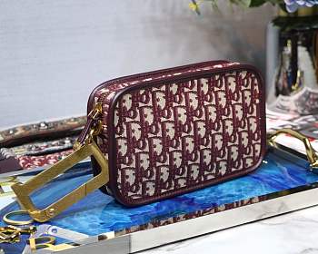 FORUBAGS DIORQUAKE DIOR OBLIQUE CLUTCH S5700CTZQ_M974 BURGUNDY