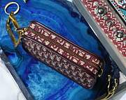 FORUBAGS DIORQUAKE DIOR OBLIQUE CLUTCH S5700CTZQ_M974 BURGUNDY - 2