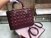 Forubags Lady Dior Burgundy 32 x 25 x 11 cm - 4