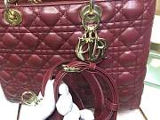 Forubags Lady Dior Burgundy 32 x 25 x 11 cm - 6