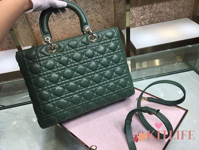 Forubags Lady Dior Green 32 x 25 x 11 cm - 1