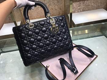 Forubags Lady Dior Black 32 x 25 x 11 cm