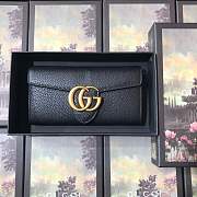 Forubags Gucci Calfskin Leather Wallet 400586# Black - 2