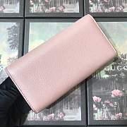 Forubags Gucci Calfskin Leather Wallet 400586# Pink - 6