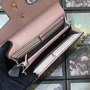 Forubags Gucci Calfskin Leather Wallet 400586# Pink - 2