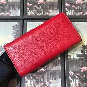 Forubags Gucci Calfskin Leather Wallet 400586# Red - 2