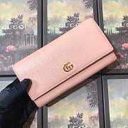 Forubags Gucci Qualited cowhide Leather Wallet 456116# Pink - 1