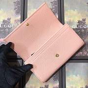 Forubags Gucci Qualited cowhide Leather Wallet 456116# Pink - 5