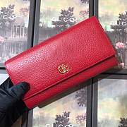 Forubags Gucci Qualited cowhide Leather Wallet 456116# Red - 1