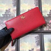 Forubags Gucci Qualited cowhide Leather Wallet 456117# Red - 1