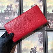 Forubags Gucci Qualited cowhide Leather Wallet 456117# Red - 5