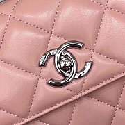 Forubags Chanel Classic Flap Lambskin Leather In Pink Silver Hardware - 6