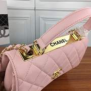 Forubags Chanel Classic Flap Lambskin Leather In Pink Gold Hardware - 5
