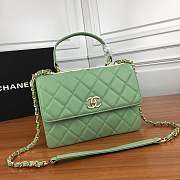 Forubags Chanel Green should bag with the handle 26x20x9cm - 1