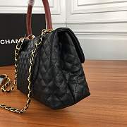 Forubags Chanel black should bag with the red handle 27-18-10cm - 2