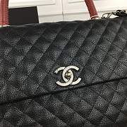 Forubags Chanel black should bag with the red handle 33-24-10CM - 5