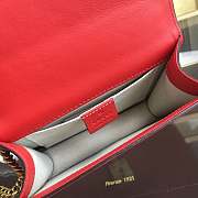 Forubags Gucci Small GG Marmont Chain Shoulder Bag #431384 red - 3
