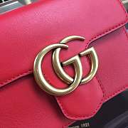 Forubags Gucci Small GG Marmont Chain Shoulder Bag #431384 red - 4