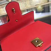 Forubags Gucci Small GG Marmont Chain Shoulder Bag #431384 red - 5