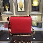 Forubags Gucci Small GG Marmont Chain Shoulder Bag #431384 red - 6