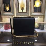 Forubags Gucci Small GG Marmont Chain Shoulder Bag #431384 black - 6