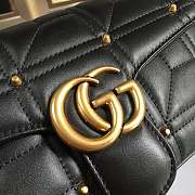 Forubags Gucci GG Marmont small matelassé black shoulder bag 26*15*7cm - 3