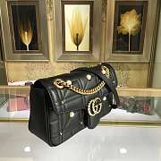 Forubags Gucci GG Marmont small matelassé black shoulder bag #443497 - 2