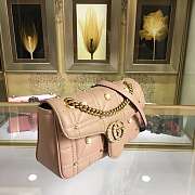 Forubags Gucci GG Marmont small matelassé dusty pink shoulder bag #443497 - 6