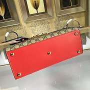 Forubags Gucci Padlock small GG top handle bag Style ‎453188 red - 5