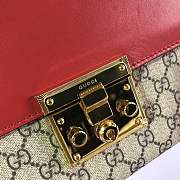 Forubags GUCCI GG Padlock Leather Shoulder Bag 30*19*10cm red - 6