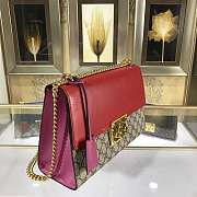 Forubags GUCCI GG Padlock Leather Shoulder Bag 30*19*10cm red - 4