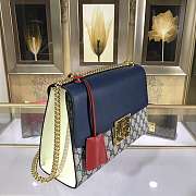 Forubags GUCCI GG Padlock Leather Shoulder Bag 30*19*10cm blue - 6